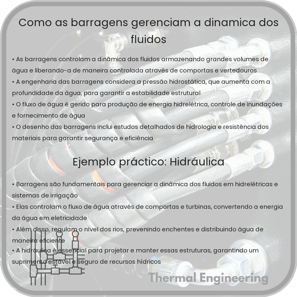 Como as Barragens Gerenciam a Dinâmica dos Fluidos?
