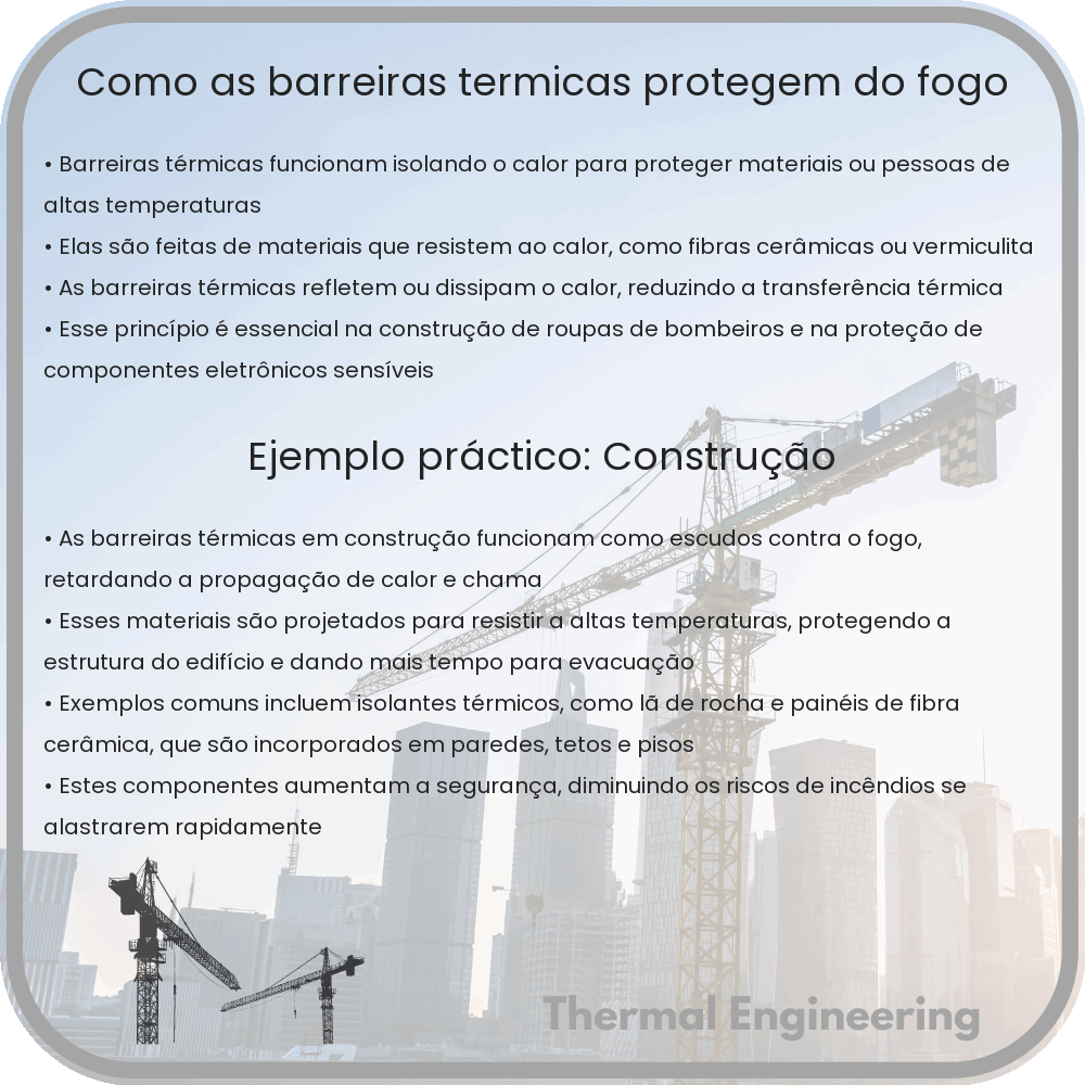 Como as barreiras térmicas protegem do fogo