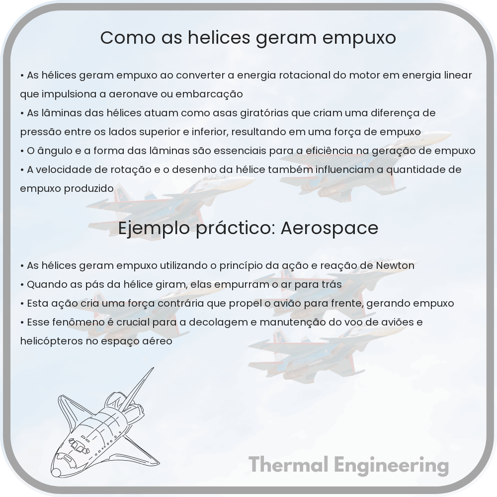 Como as Hélices Geram Empuxo?