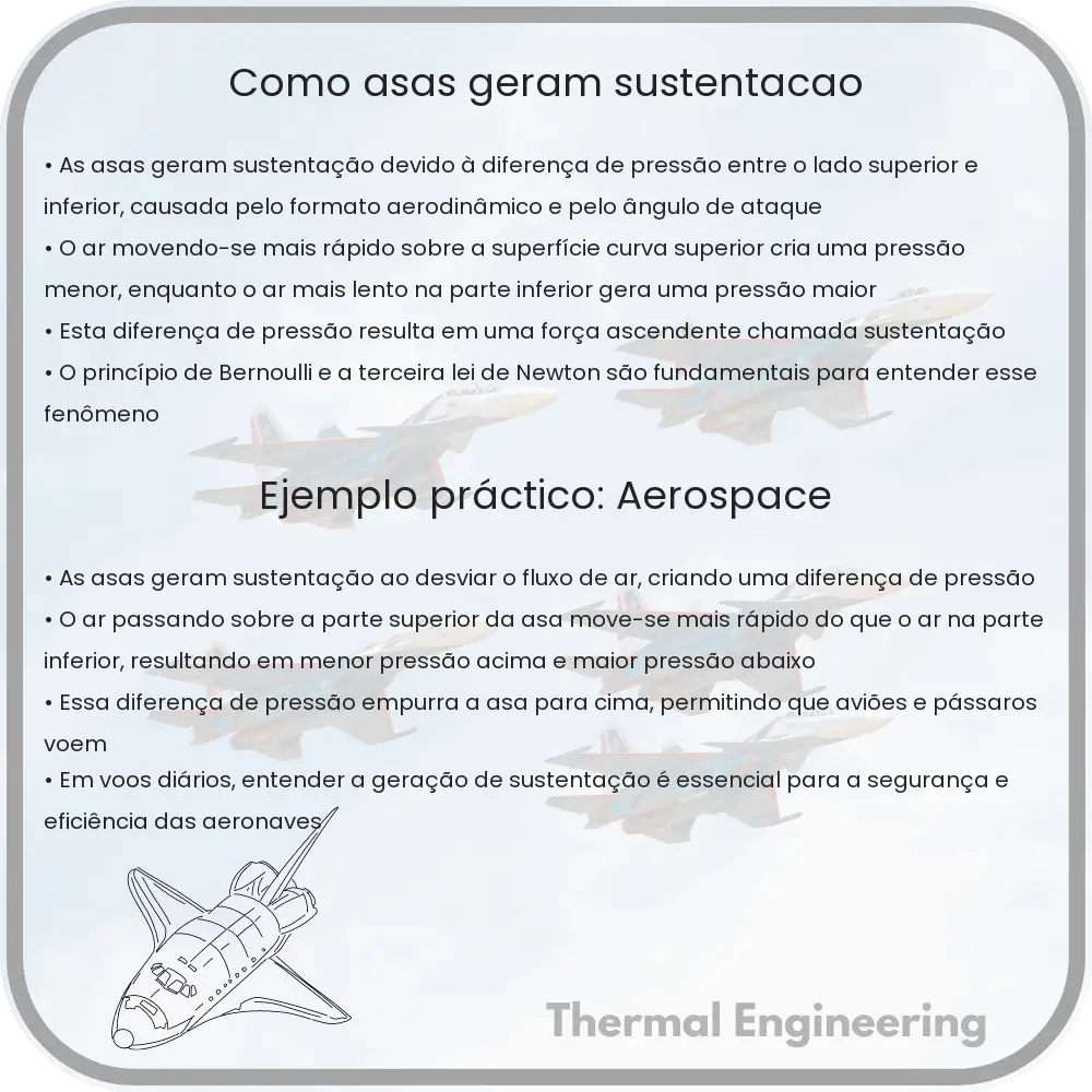 Como Asas Geram Sustentação?
