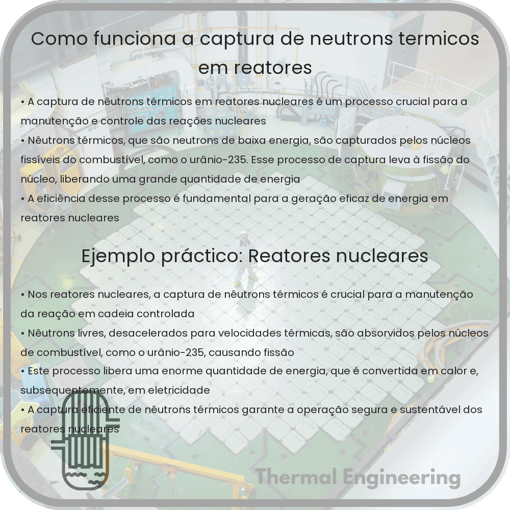 Como funciona a captura de nêutrons térmicos em reatores