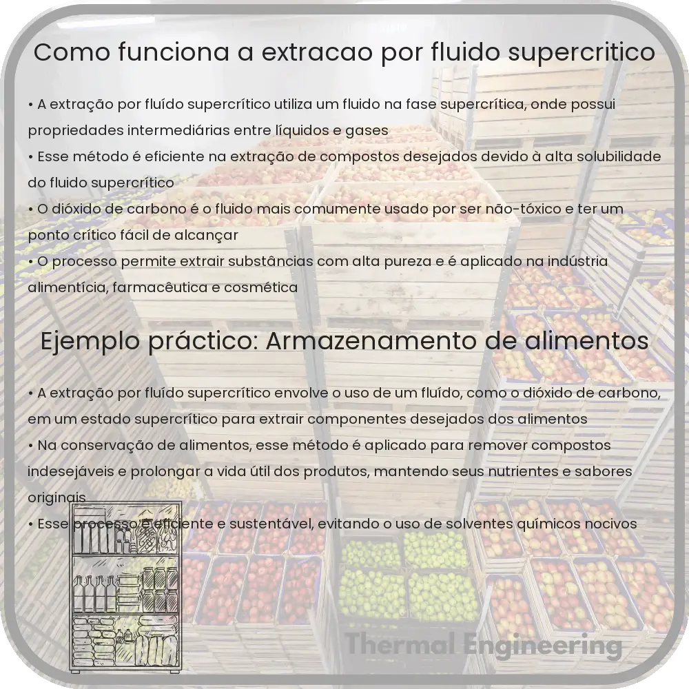 Como funciona a extração por fluído supercrítico