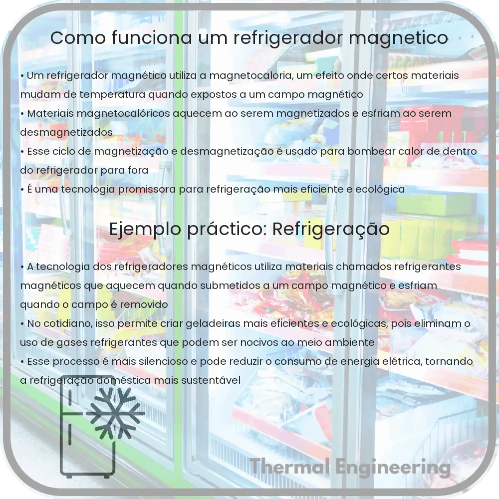 Como funciona um refrigerador magnético