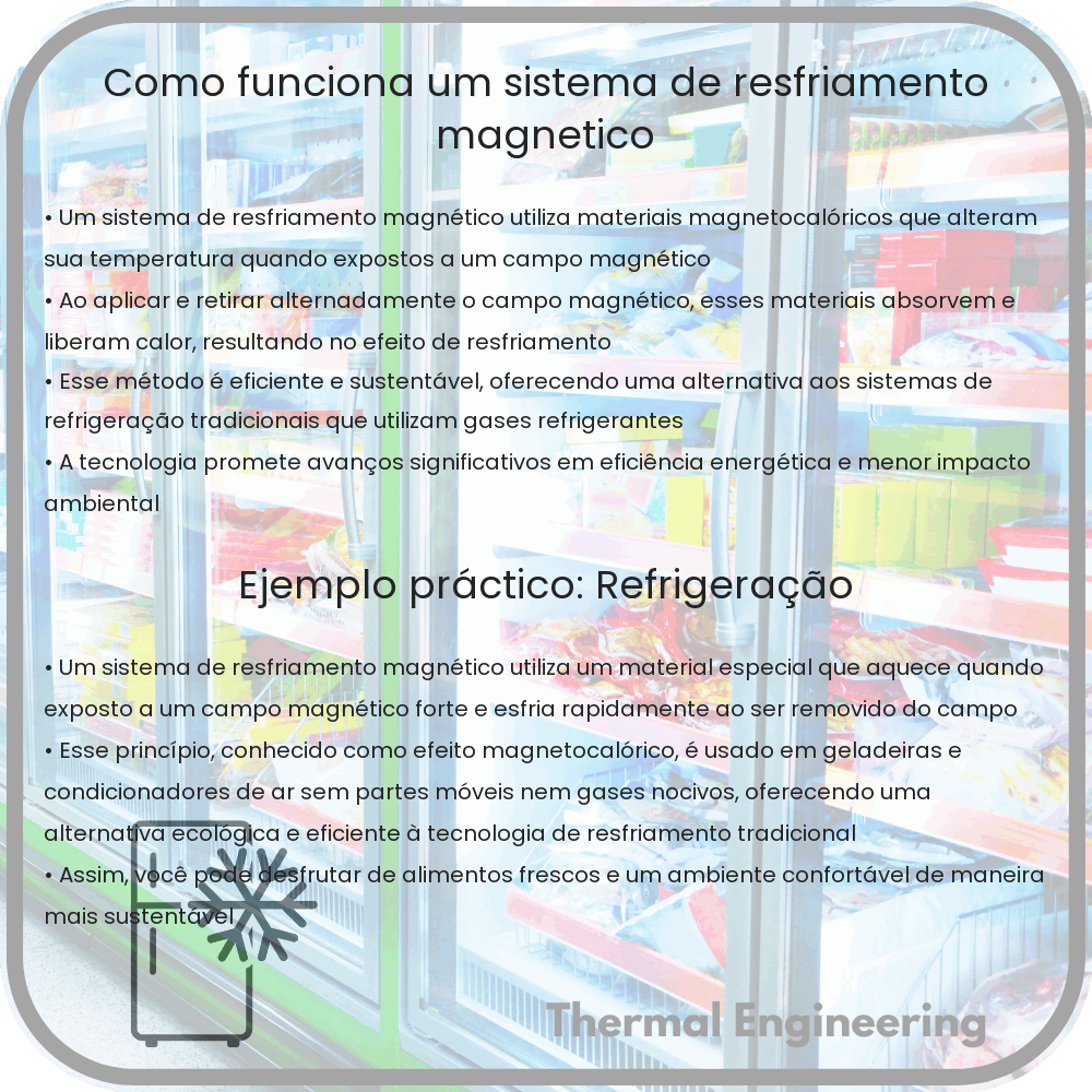 Como funciona um sistema de resfriamento magnético