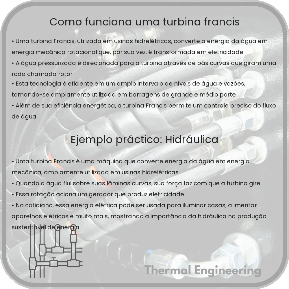 Como funciona uma turbina Francis