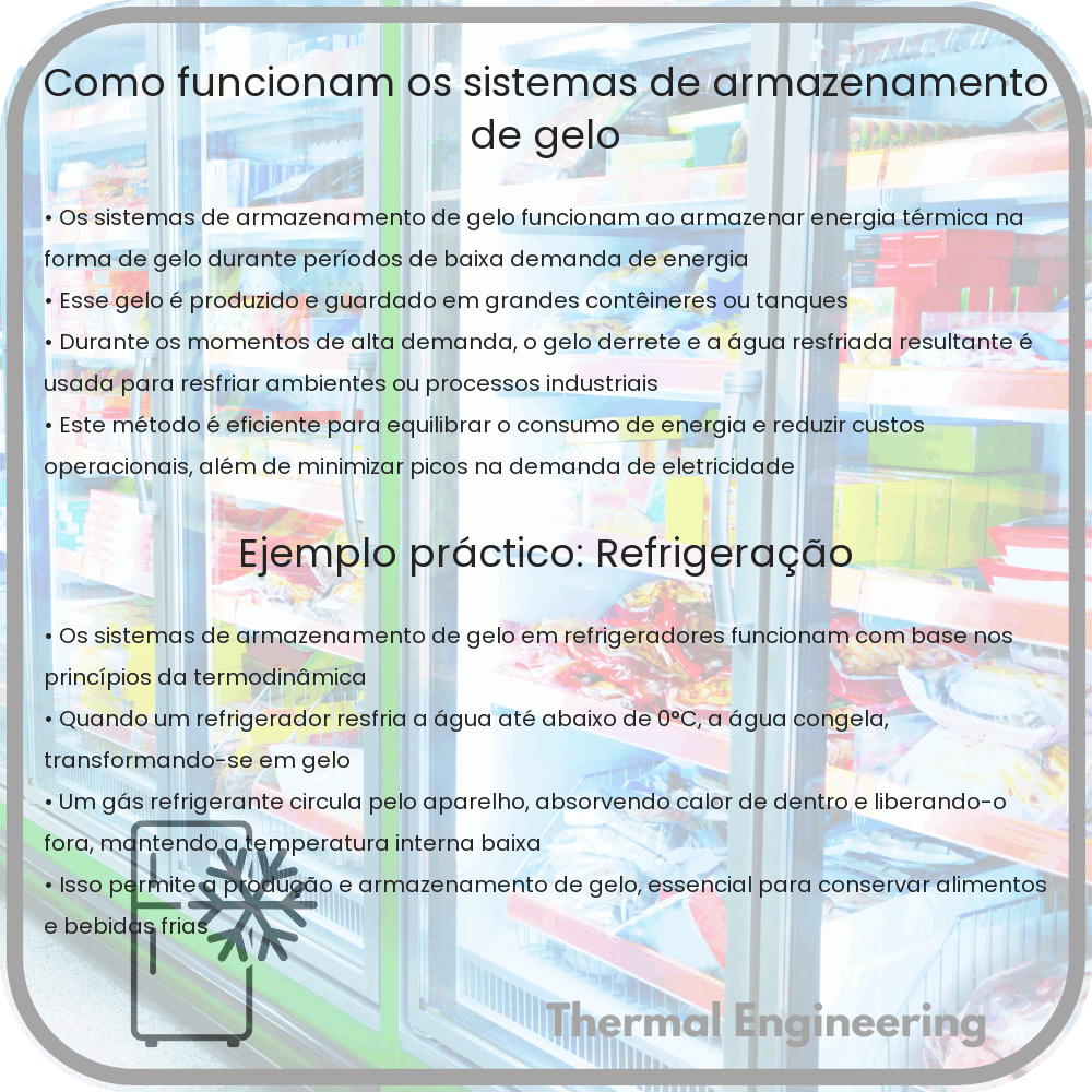 Como funcionam os sistemas de armazenamento de gelo