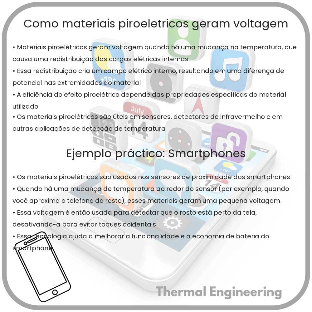 Como materiais piroelétricos geram voltagem