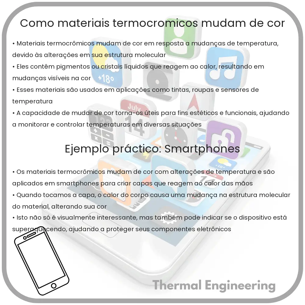 Como materiais termocrômicos mudam de cor
