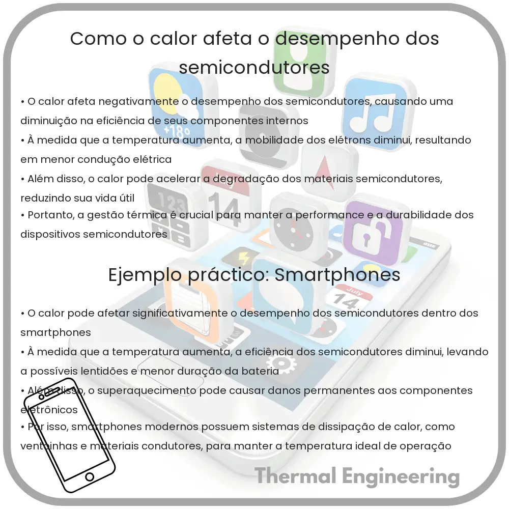 Como o calor afeta o desempenho dos semicondutores