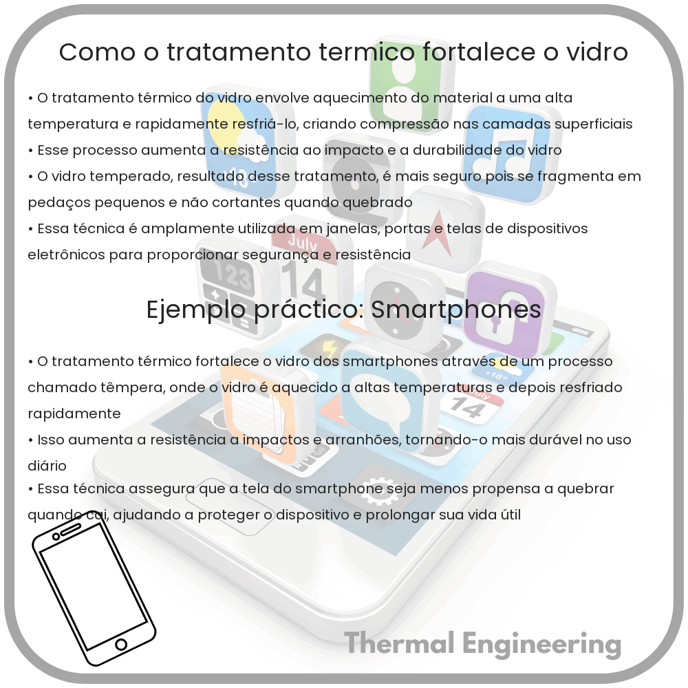 Como o tratamento térmico fortalece o vidro