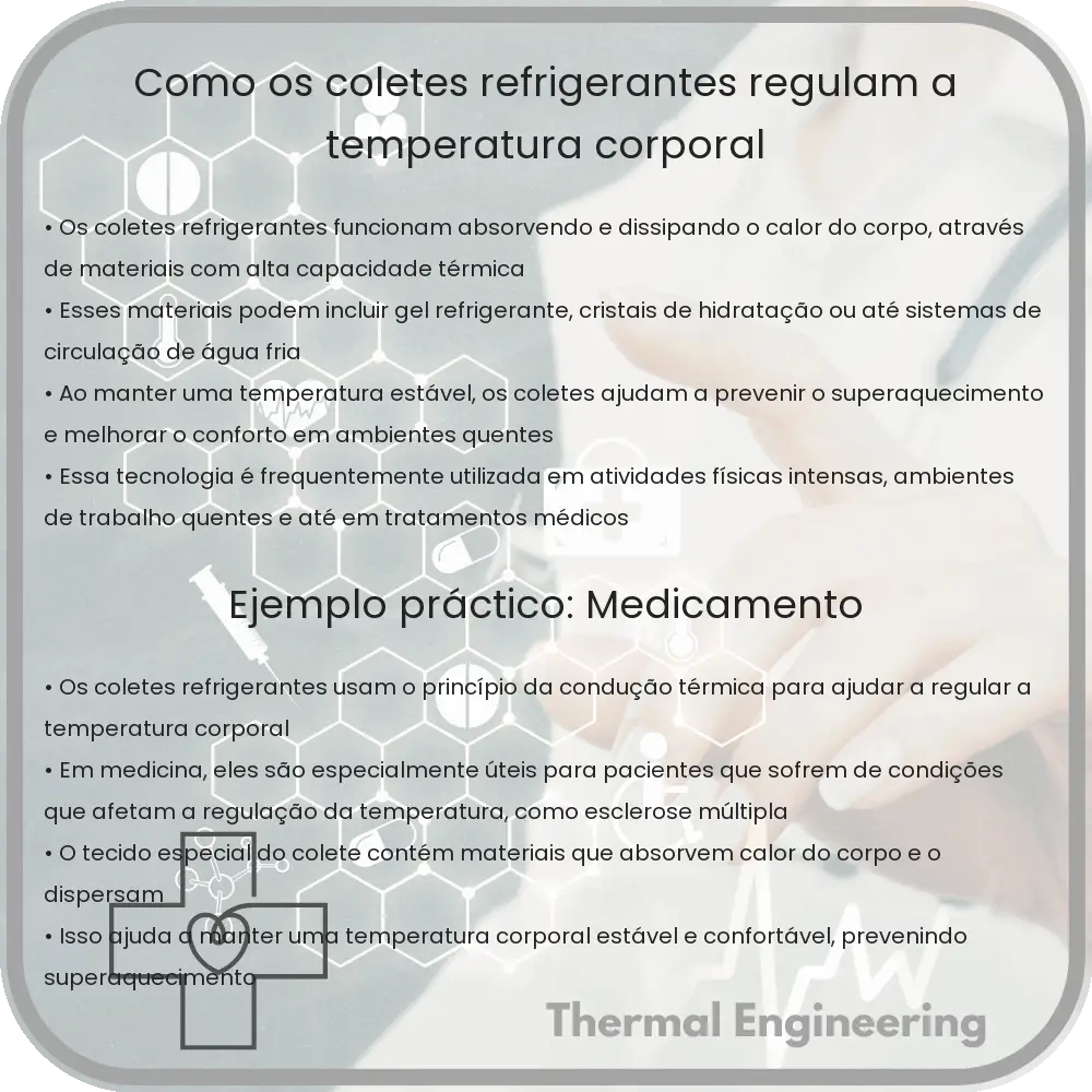 Como os coletes refrigerantes regulam a temperatura corporal
