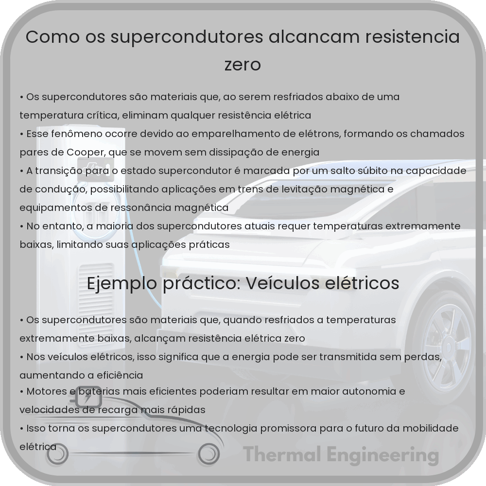 Como os Supercondutores Alcançam Resistência Zero