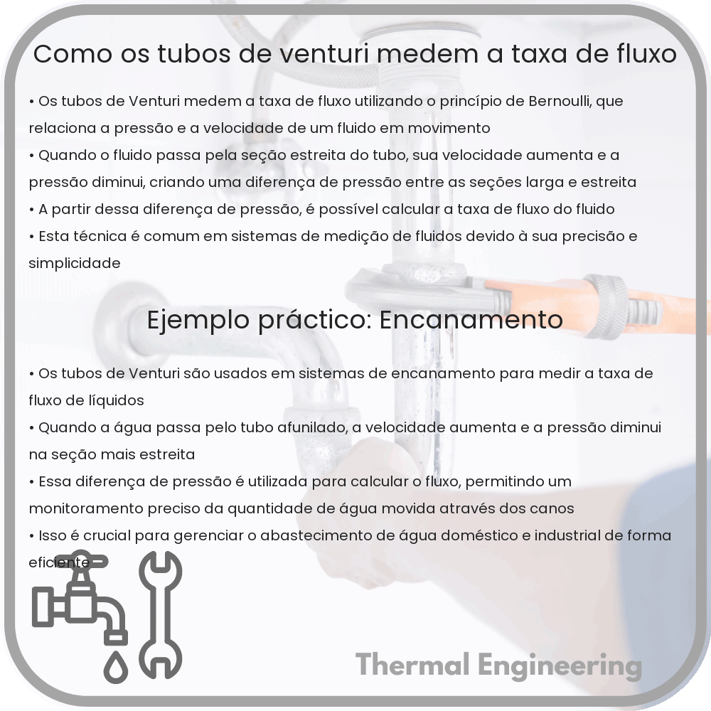 Como os Tubos de Venturi Medem a Taxa de Fluxo?