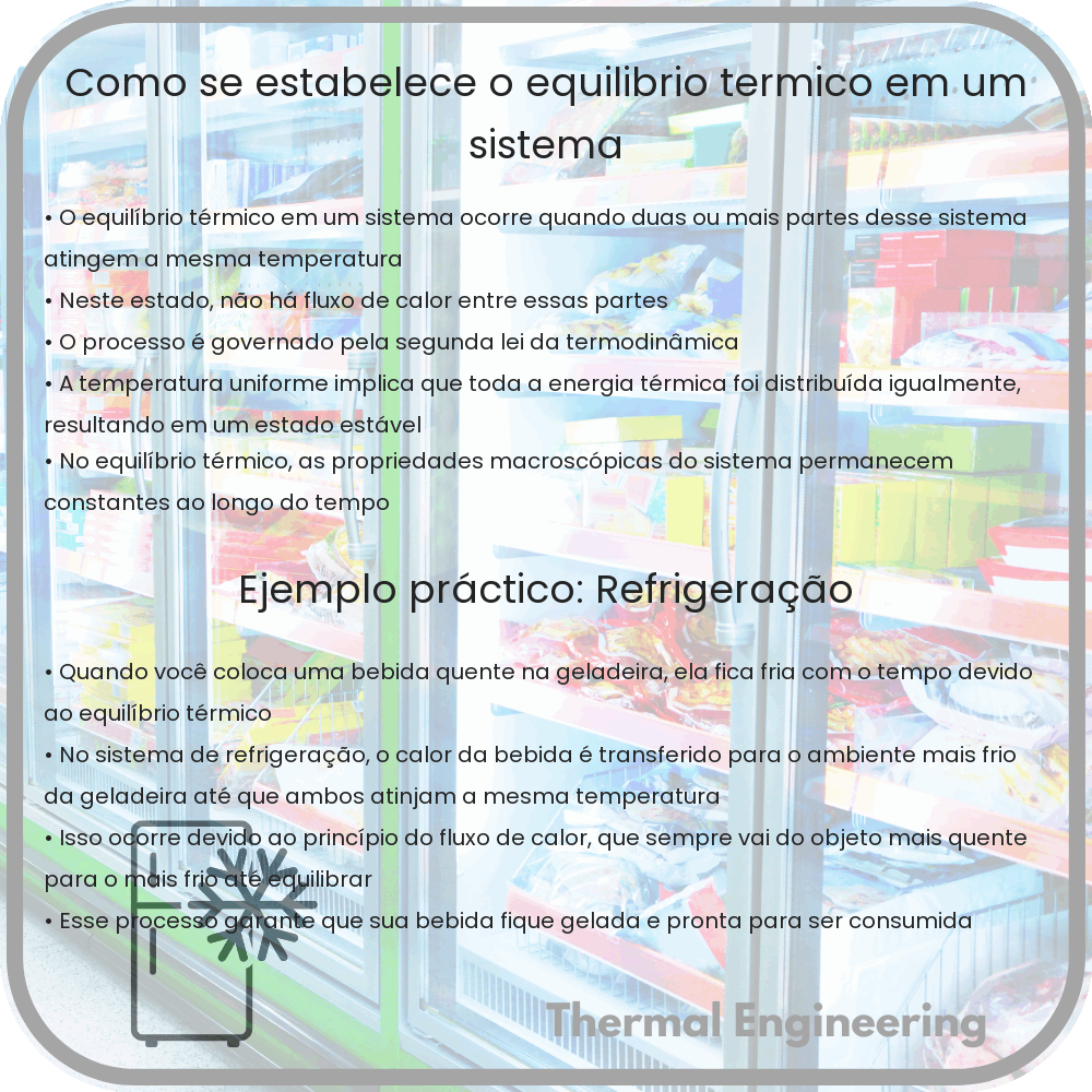 Como se Estabelece o Equilíbrio Térmico em um Sistema