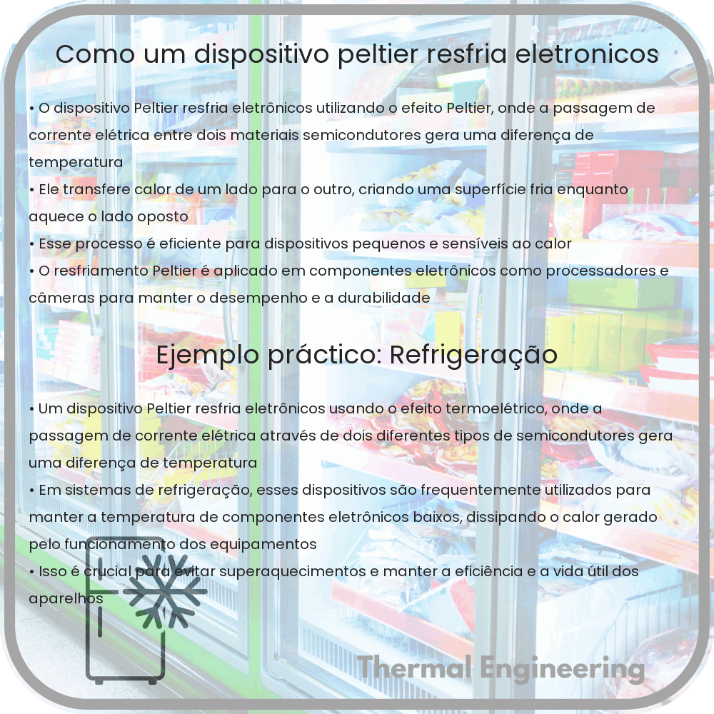 Como um dispositivo Peltier resfria eletrônicos