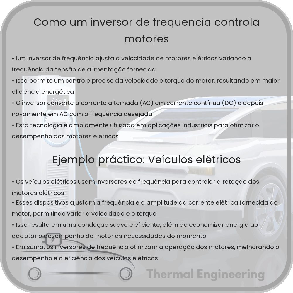 Como um inversor de frequência controla motores