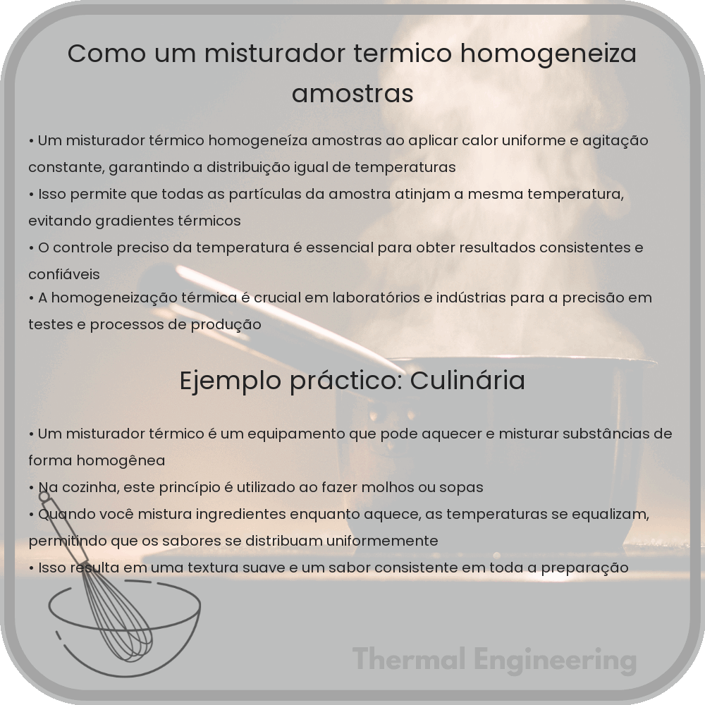 Como um Misturador Térmico Homogeneíza Amostras