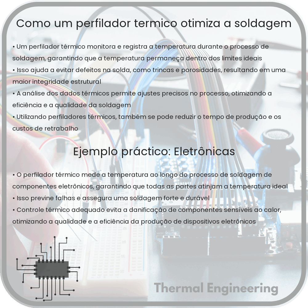 Como um perfilador térmico otimiza a soldagem