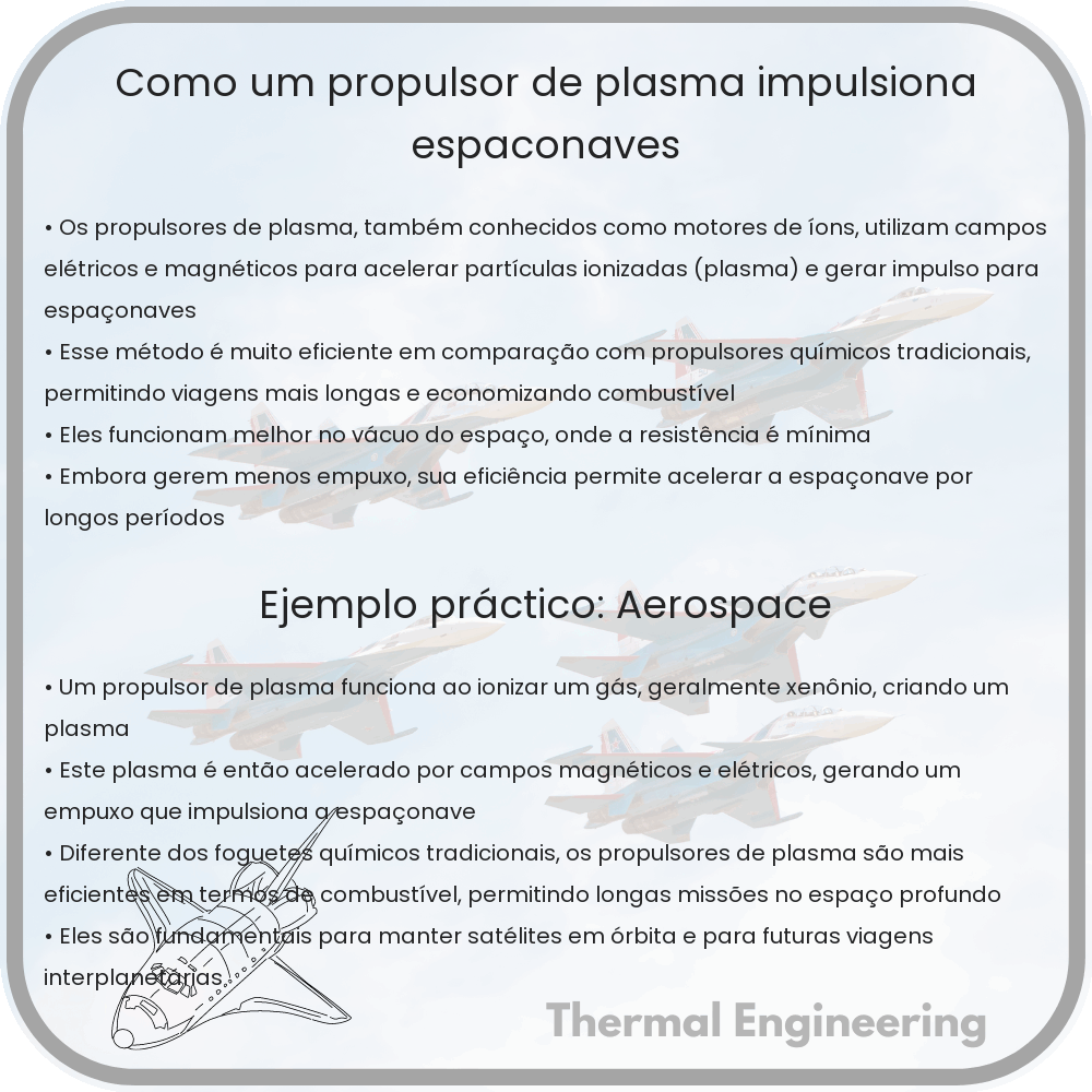 Como um propulsor de plasma impulsiona espaçonaves