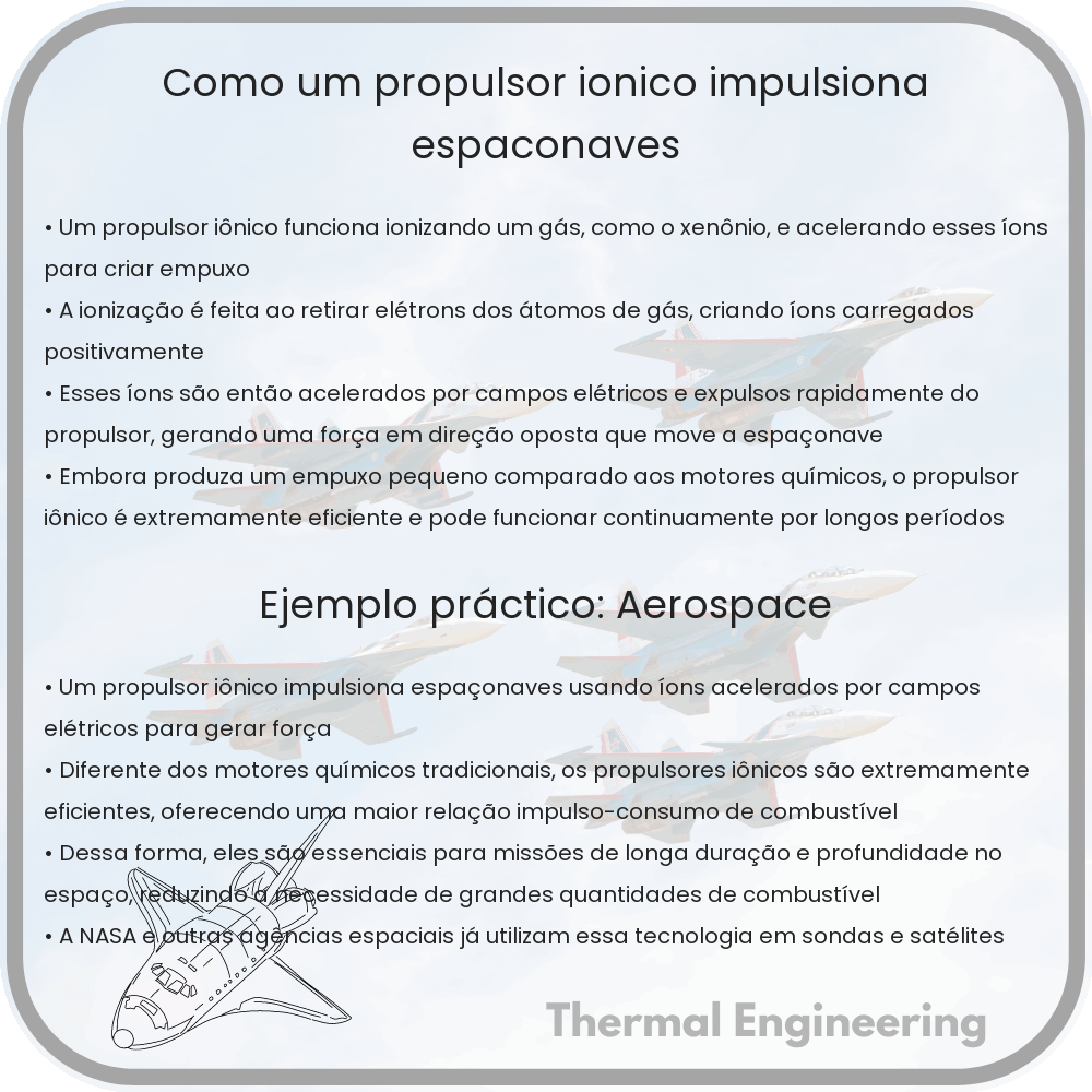 Como um Propulsor Iônico Impulsiona Espaçonaves