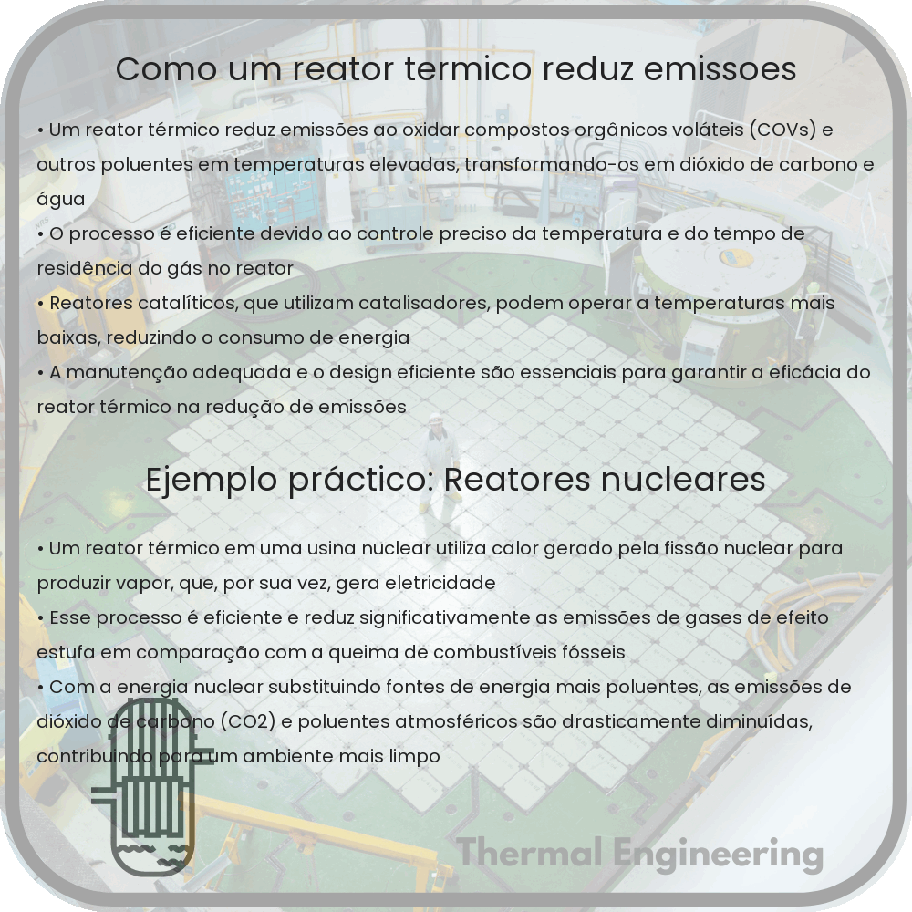 Como um reator térmico reduz emissões