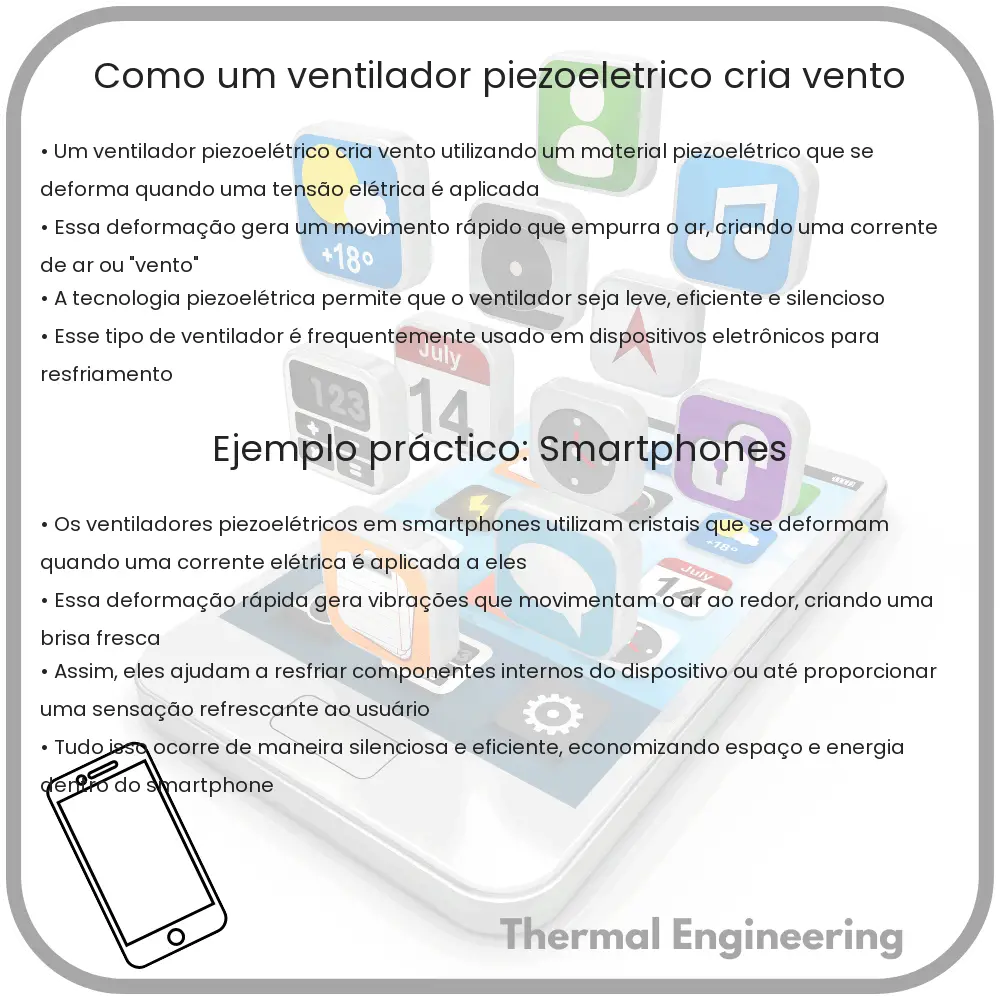 Como um ventilador piezoelétrico cria vento