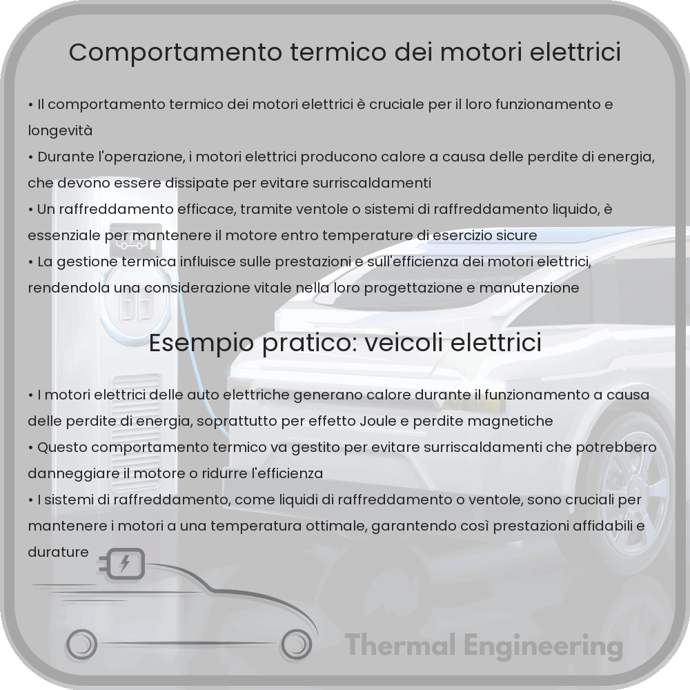 Comportamento termico dei motori elettrici