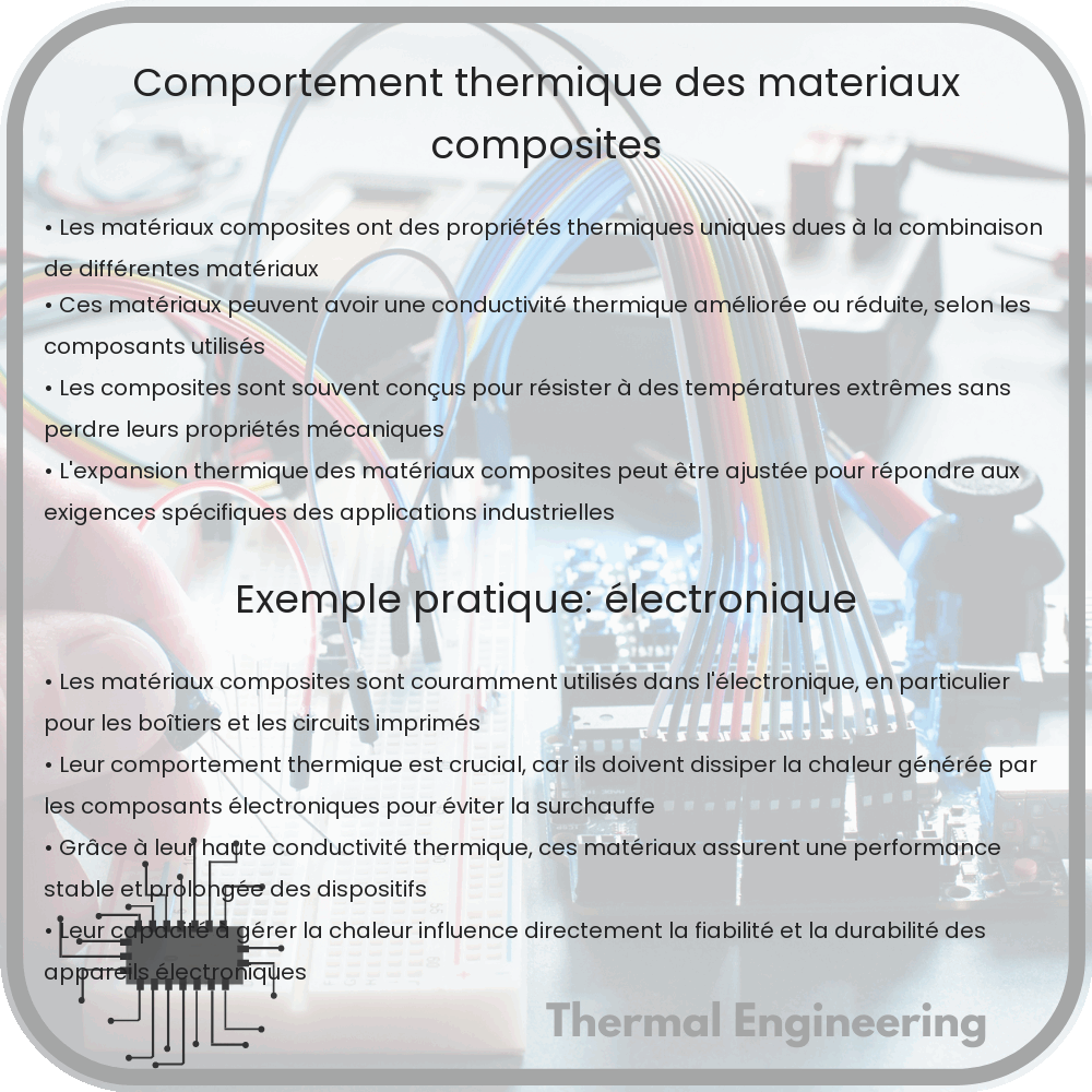 Comportement thermique des matériaux composites