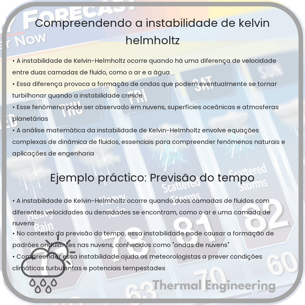Compreendendo a Instabilidade de Kelvin-Helmholtz