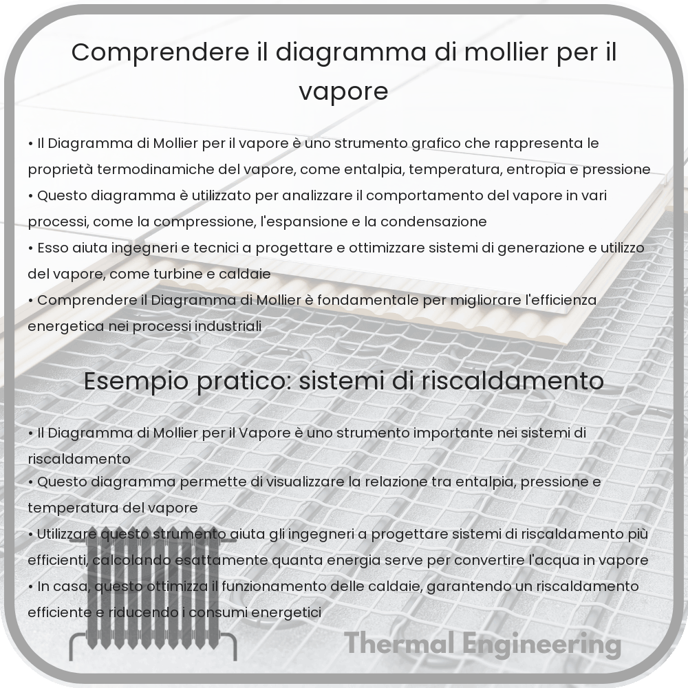 Comprendere il Diagramma di Mollier per il Vapore