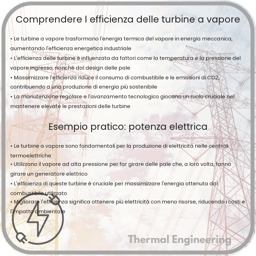 Comprendere l'Efficienza delle Turbine a Vapore