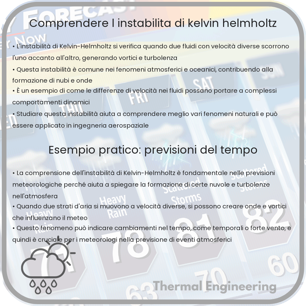 Comprendere l'Instabilità di Kelvin-Helmholtz