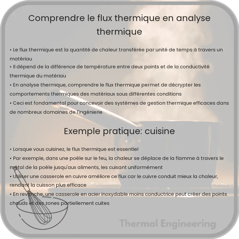 Comprendre le flux thermique en analyse thermique