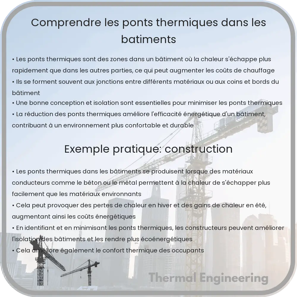 Comprendre les ponts thermiques dans les bâtiments