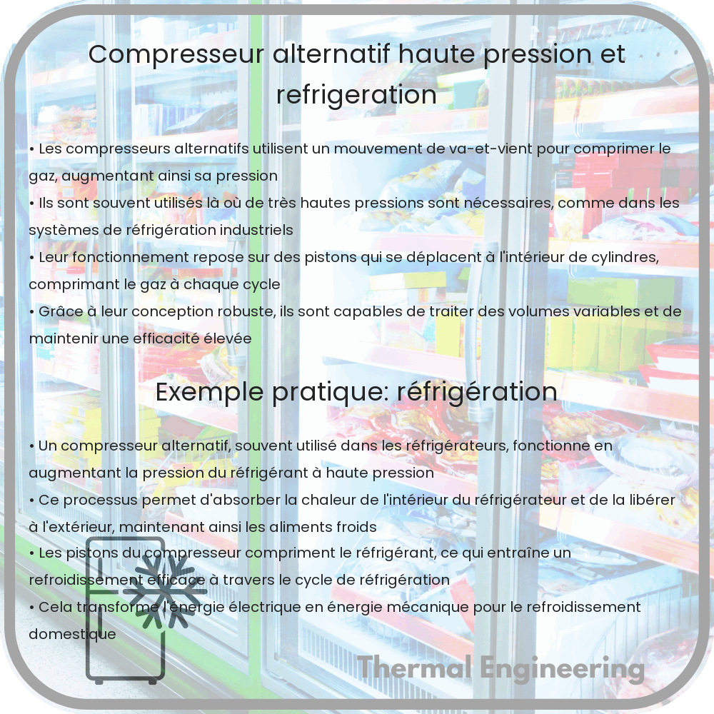 Compresseur Alternatif | Haute Pression et Réfrigération