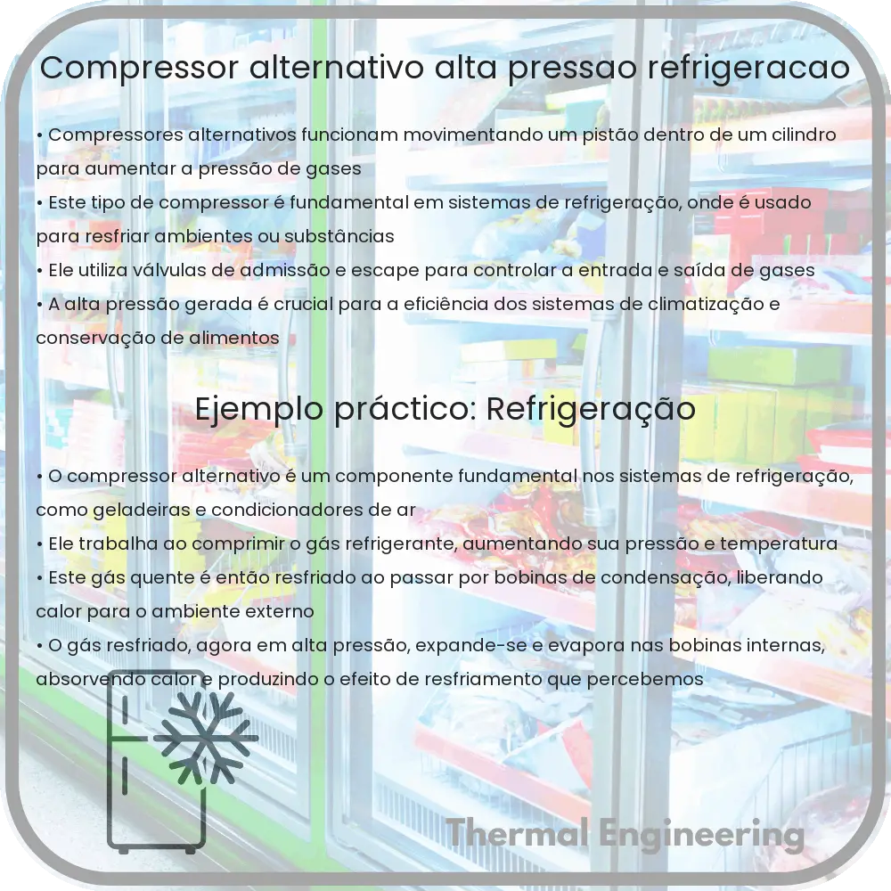 Compressor Alternativo | Alta Pressão, Refrigeração