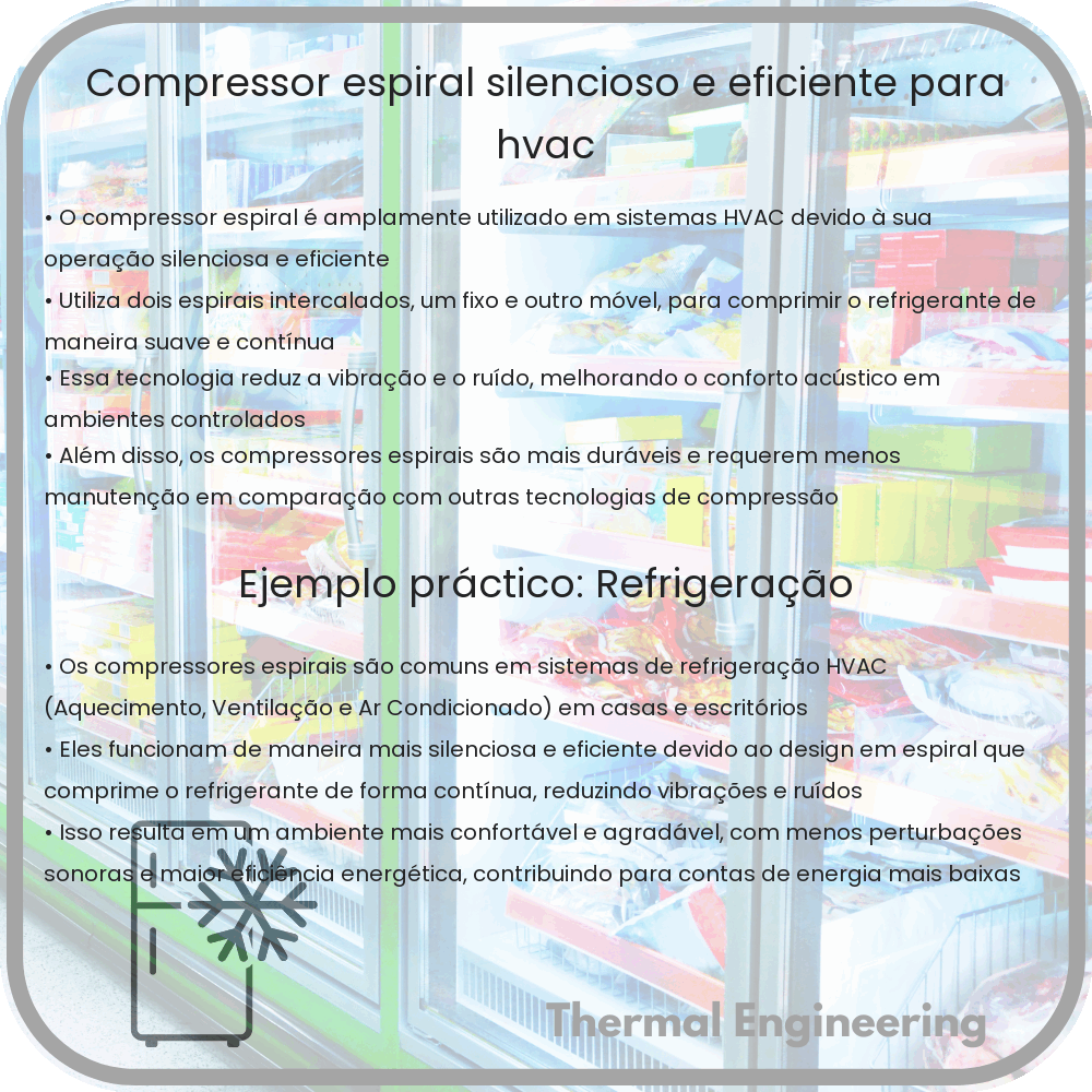 Compressor Espiral | Silencioso e Eficiente para HVAC