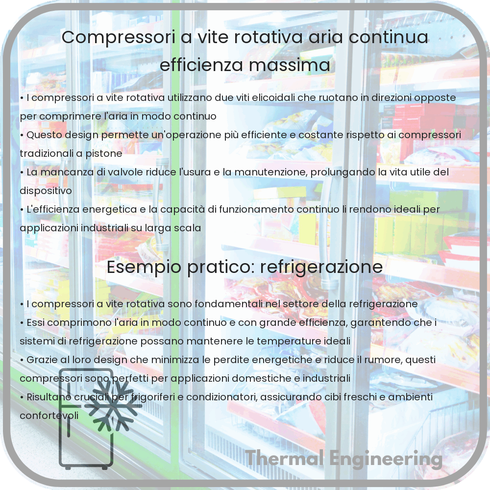 Compressori a Vite Rotativa | Aria Continua, Efficienza Massima