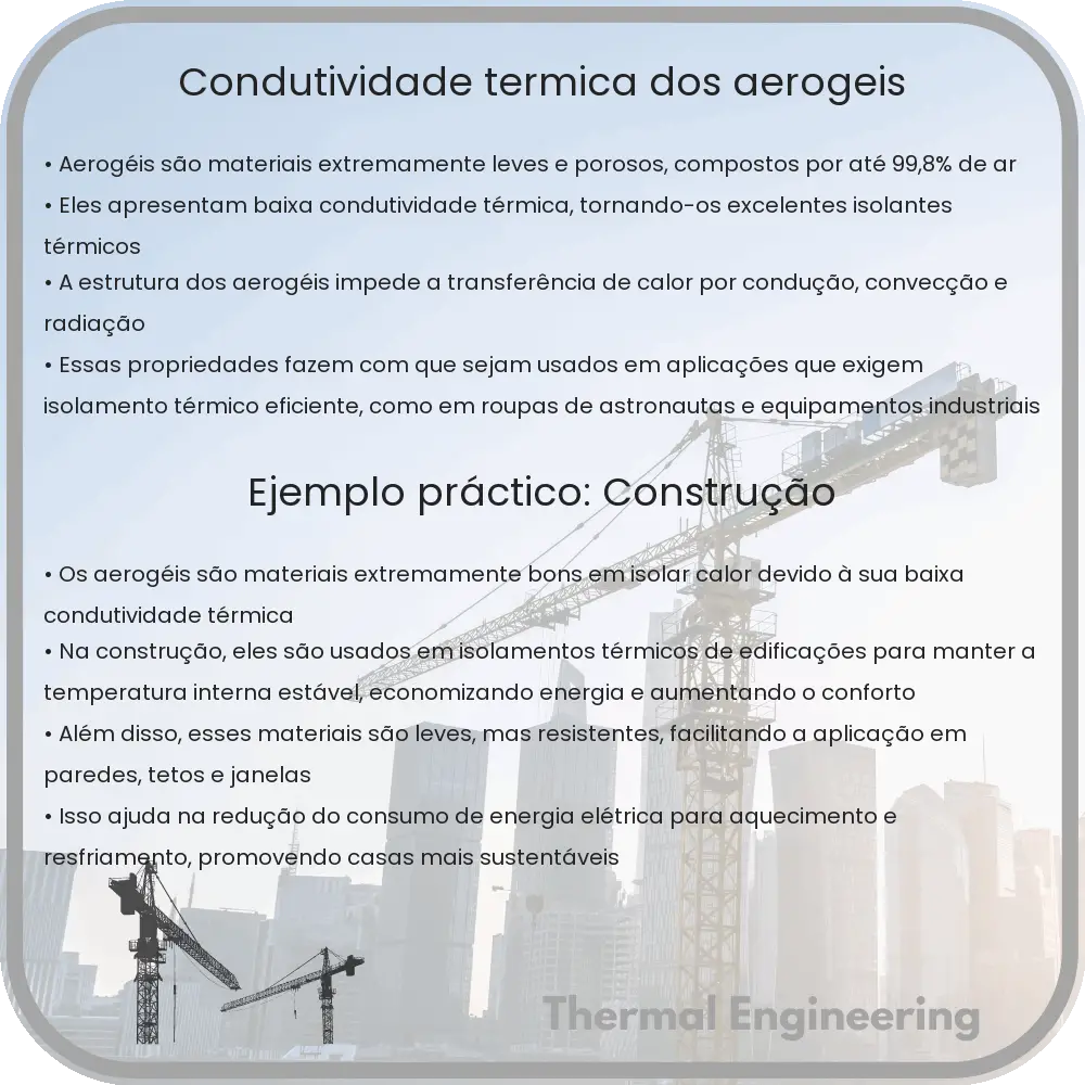 Condutividade Térmica dos Aerogéis