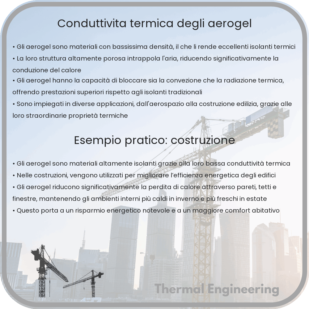 Conduttività termica degli aerogel