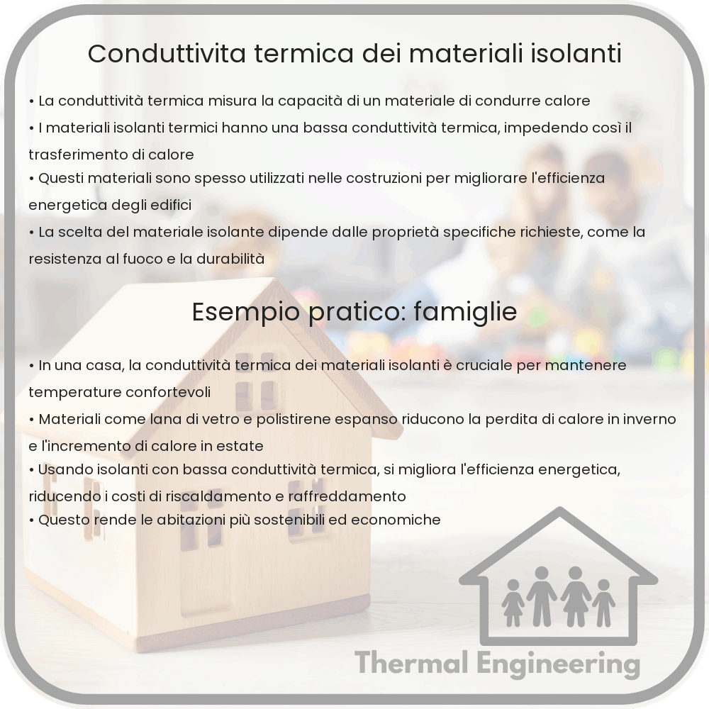 Conduttività termica dei materiali isolanti