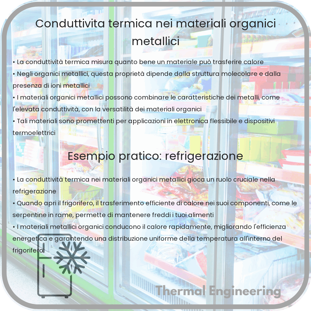 Conduttività termica nei materiali organici metallici