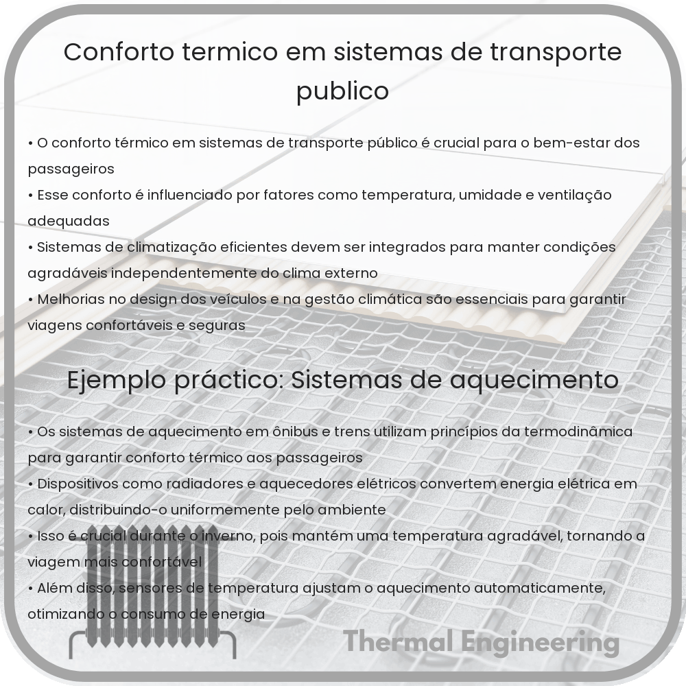 Conforto Térmico em Sistemas de Transporte Público