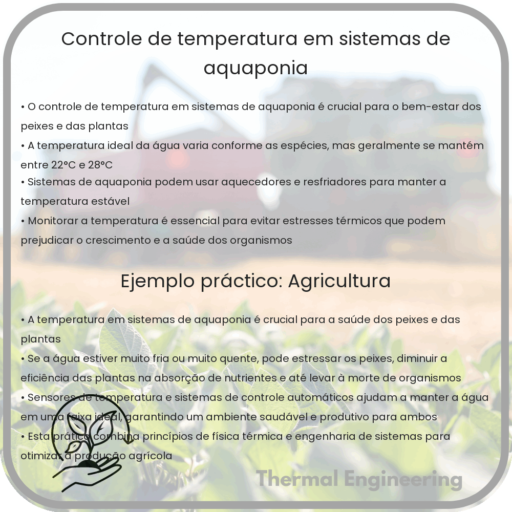 Controle de temperatura em sistemas de aquaponia
