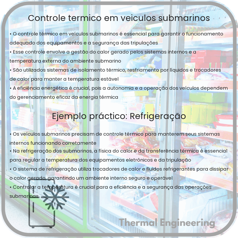 Controle térmico em veículos submarinos