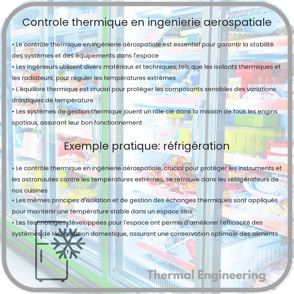 Contrôle thermique en ingénierie aérospatiale