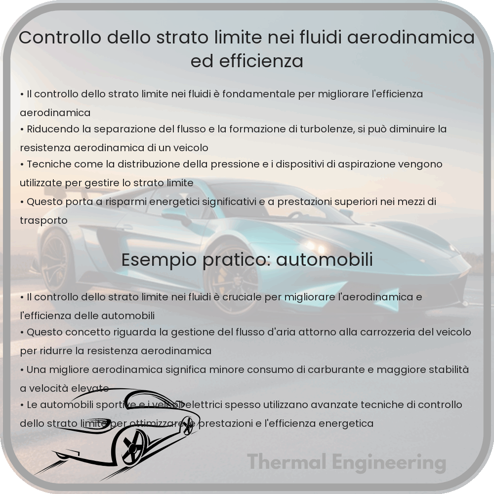 Controllo dello Strato Limite nei Fluidi | Aerodinamica ed Efficienza