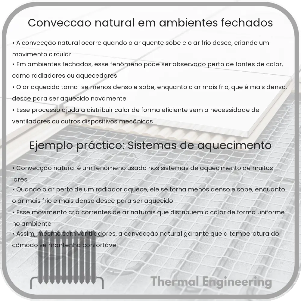 Convecção Natural em Ambientes Fechados