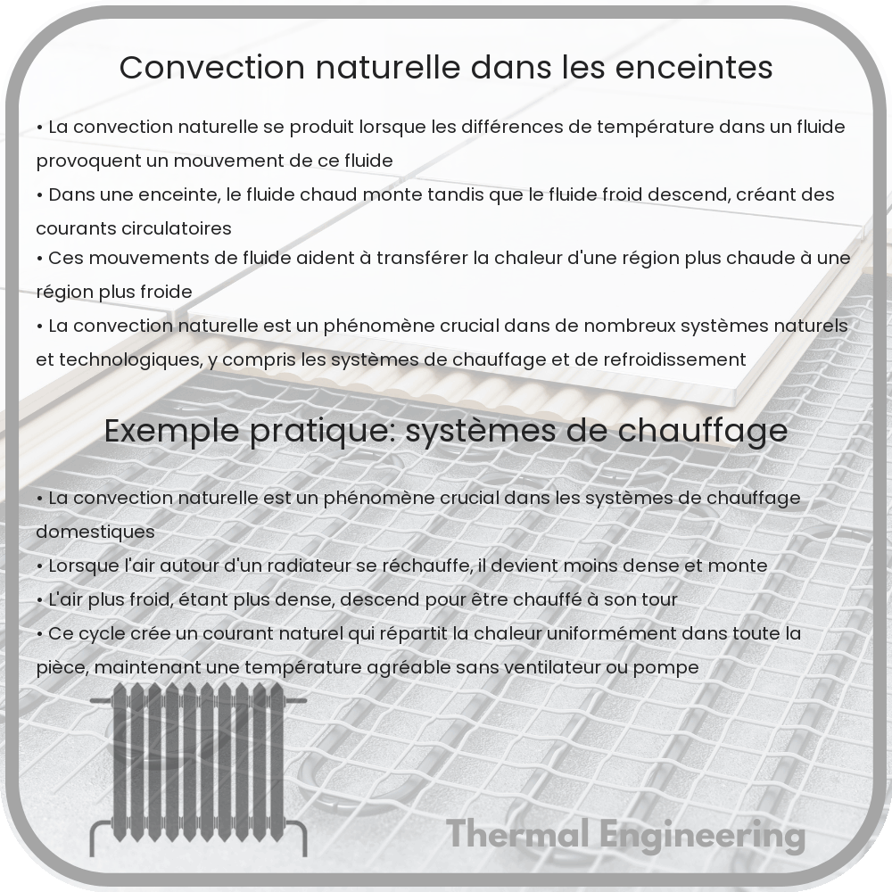 Convection naturelle dans les enceintes