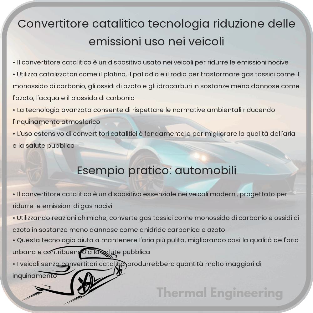 Convertitore Catalitico | Tecnologia, Riduzione delle Emissioni, Uso nei Veicoli